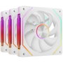 Mars Gaming MF-LINKFINITYKIT2W Kit 3 Ventiladores 12cm ARGB Infinity Mirror Blanco